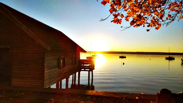 Sonnenuntergang am Ammersee